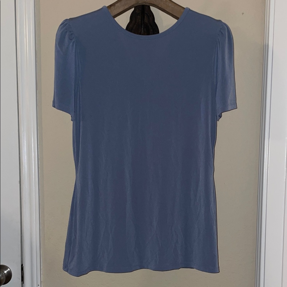 Express Short Sleeve Top in Slate Blue
